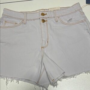 Universal Thread very very light lavender Jean Shorts Distressed Frayed Hem